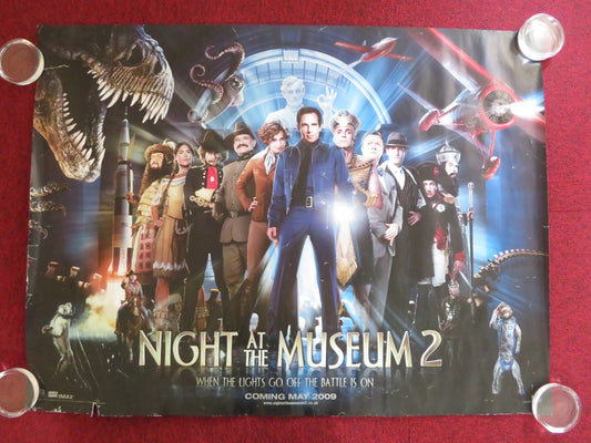 NIGHT AT THE MUSEUM 2: BATTLE OF THE... UK QUAD (30"x 40") ROLLED POSTER 2009 Rendezvous Cinema Movie posters