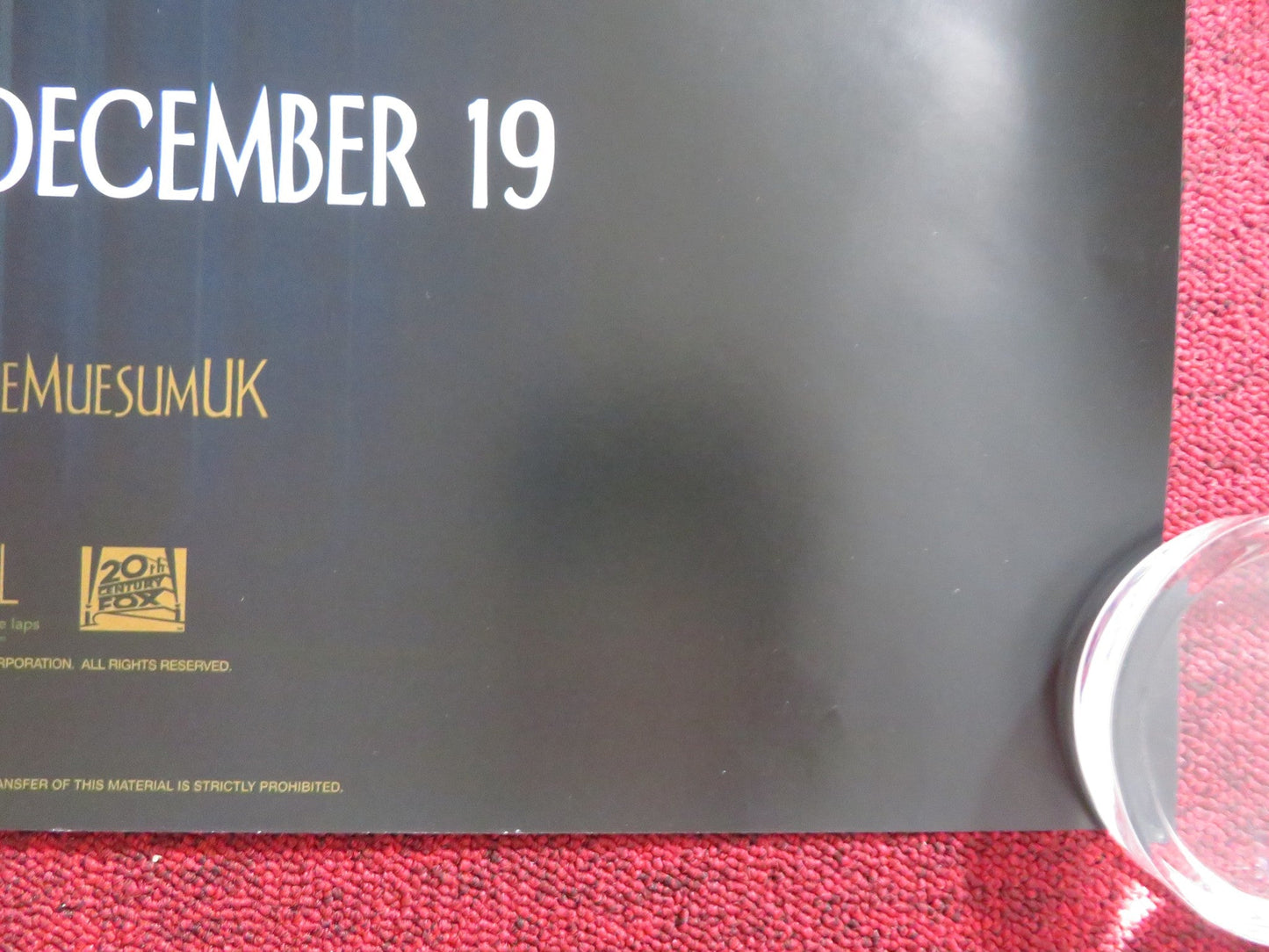 NIGHT AT THE MUSEUM: SECRET OF THE TOMB UK QUAD (30"x 40") ROLLED POSTER 2014 Rendezvous Cinema Movie posters