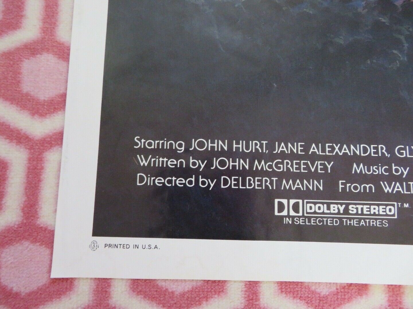 NIGHT CROSSING US ONE SHEET POSTER JOHN HURT JANE ALEXANDER 1982 Movie posters