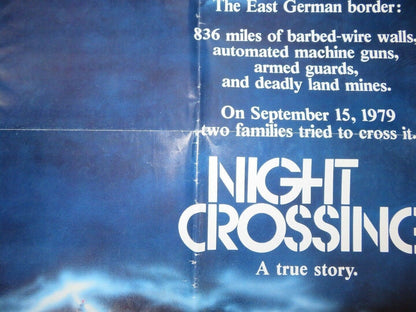 NIGHT CROSSING US ONE SHEET POSTER JOHN HURT JANE ALEXANDER 1982 Movie posters
