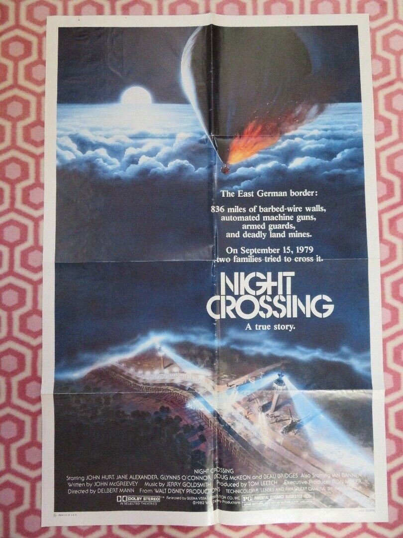 NIGHT CROSSING US ONE SHEET POSTER JOHN HURT JANE ALEXANDER 1982 Movie posters