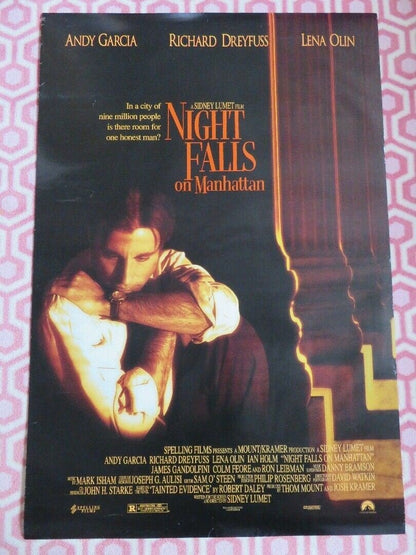NIGHT FALLS ON MANHATTAN US ONE SHEET ROLLED POSTER ANDY GARCIA RICHARD DREYFUSS Movie posters