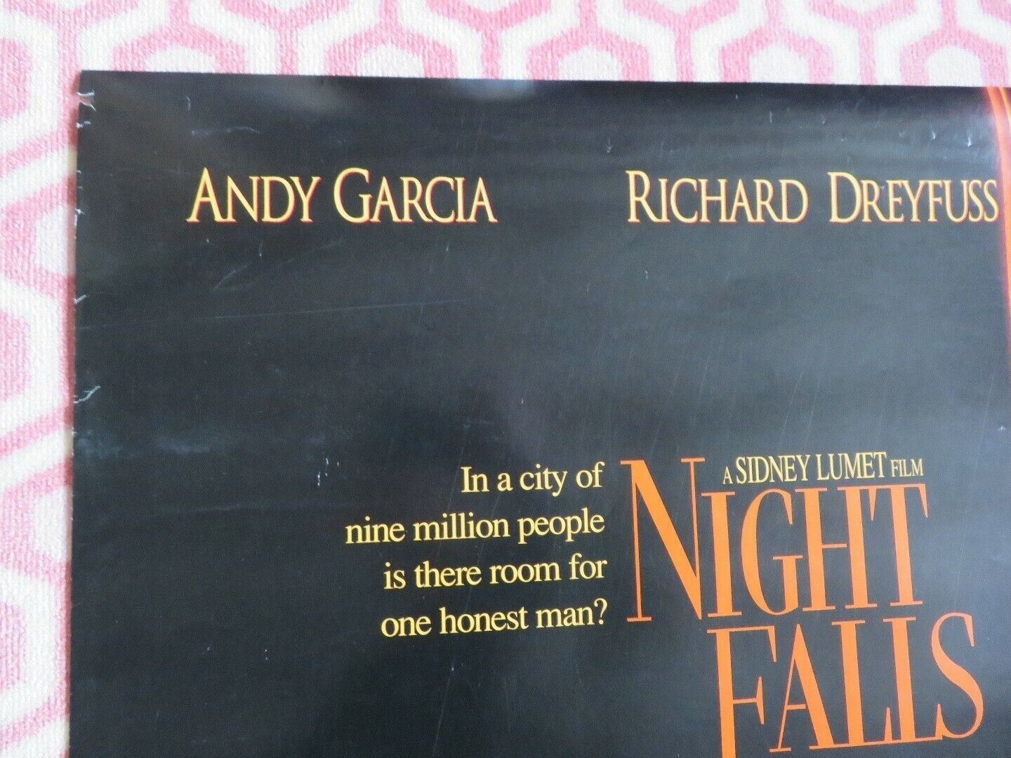 NIGHT FALLS ON MANHATTAN US ONE SHEET ROLLED POSTER ANDY GARCIA RICHARD DREYFUSS Movie posters