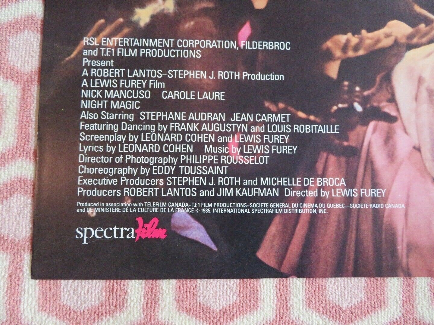 NIGHT MAGIC US ONE SHEET POSTER NICK MANCUSO CAROLE LAURE 1985 Movie posters