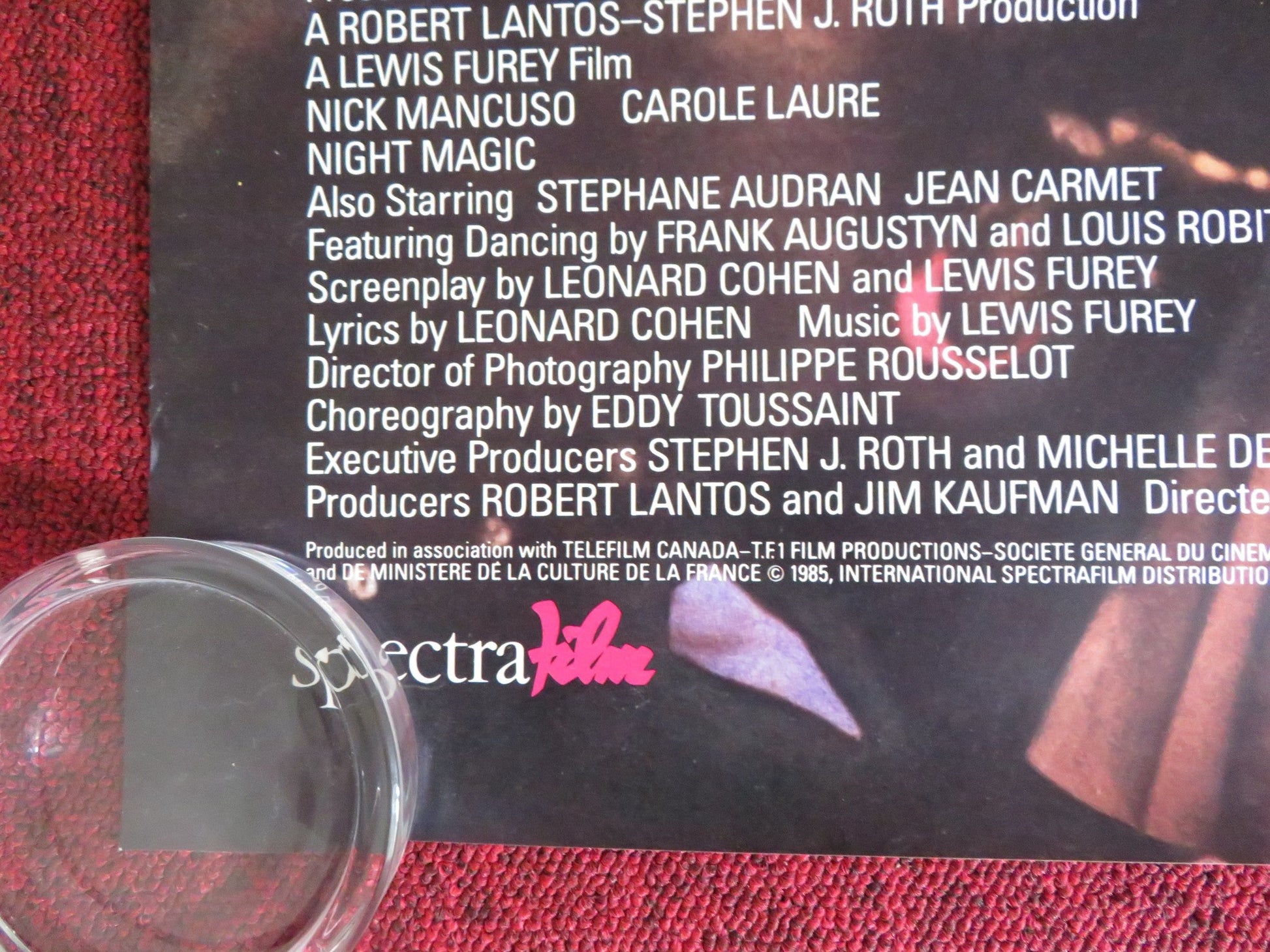 NIGHT MAGIC US ONE SHEET ROLLED POSTER NICK MANCUSO CAROLE LAURE 1985 Rendezvous Cinema Movie posters