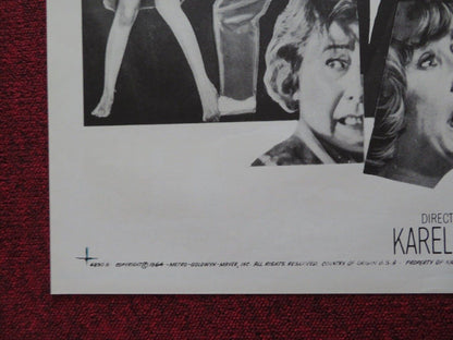 NIGHT MUST FALL FOLDED US ONE SHEET POSTER ALBERT FINNEY MONA WASHBOURNE 1964 Rendezvous Cinema Movie posters