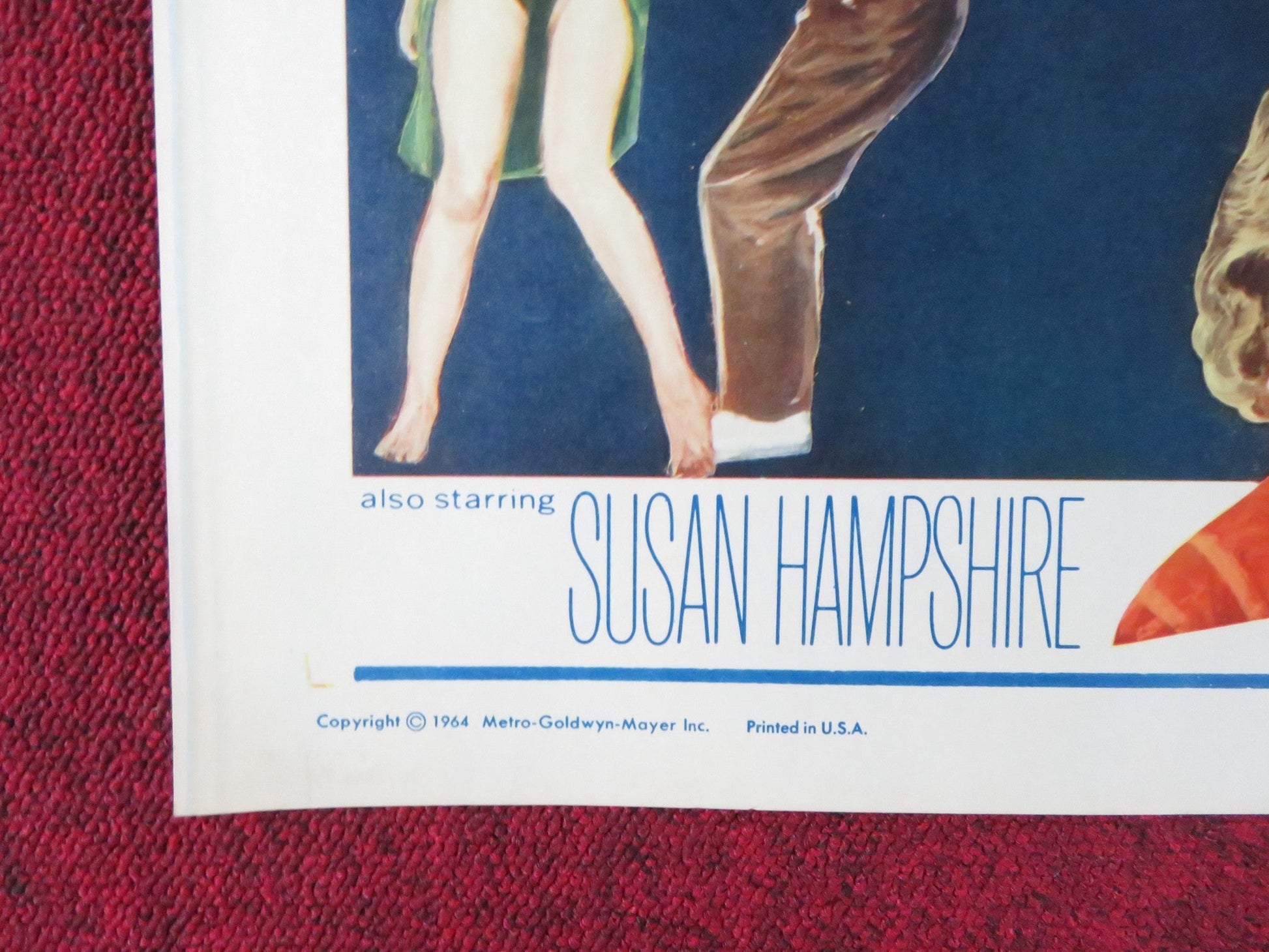 NIGHT MUST FALL HALF SHEET (22"x 28") POSTER ALBERT FINNEY MONA WASHBOURNE 1964 Rendezvous Cinema Movie posters