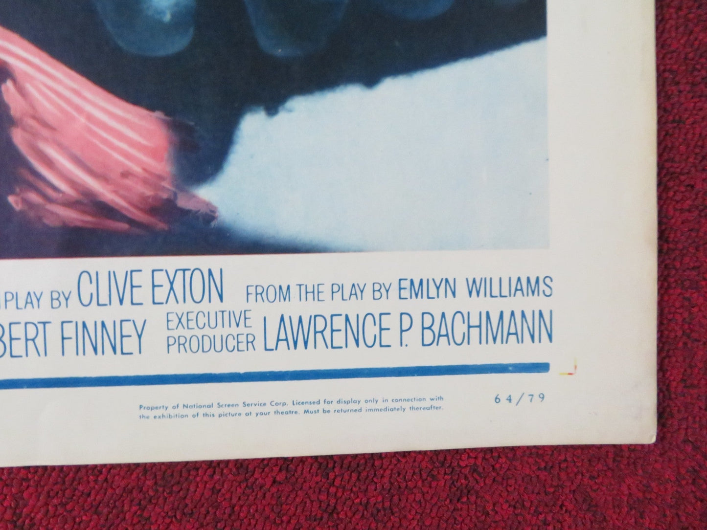 NIGHT MUST FALL HALF SHEET (22"x 28") POSTER ALBERT FINNEY MONA WASHBOURNE 1964 Rendezvous Cinema Movie posters