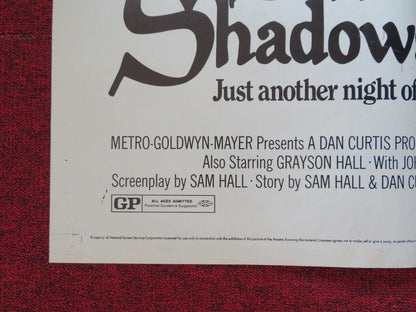NIGHT OF DARK SHADOW'S FOLDED US ONE SHEET POSTER DAVID SELBY GRAYSON HALL 1971 - Rendezvous Cinema