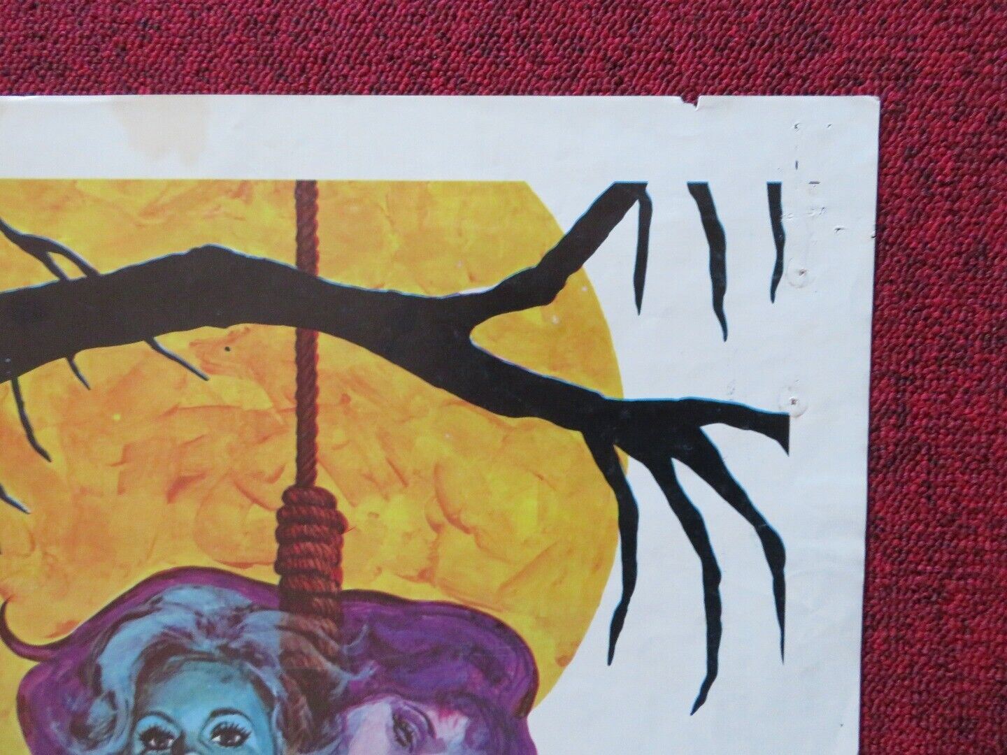 NIGHT OF DARK SHADOW'S FOLDED US ONE SHEET POSTER DAVID SELBY GRAYSON HALL 1971 - Rendezvous Cinema