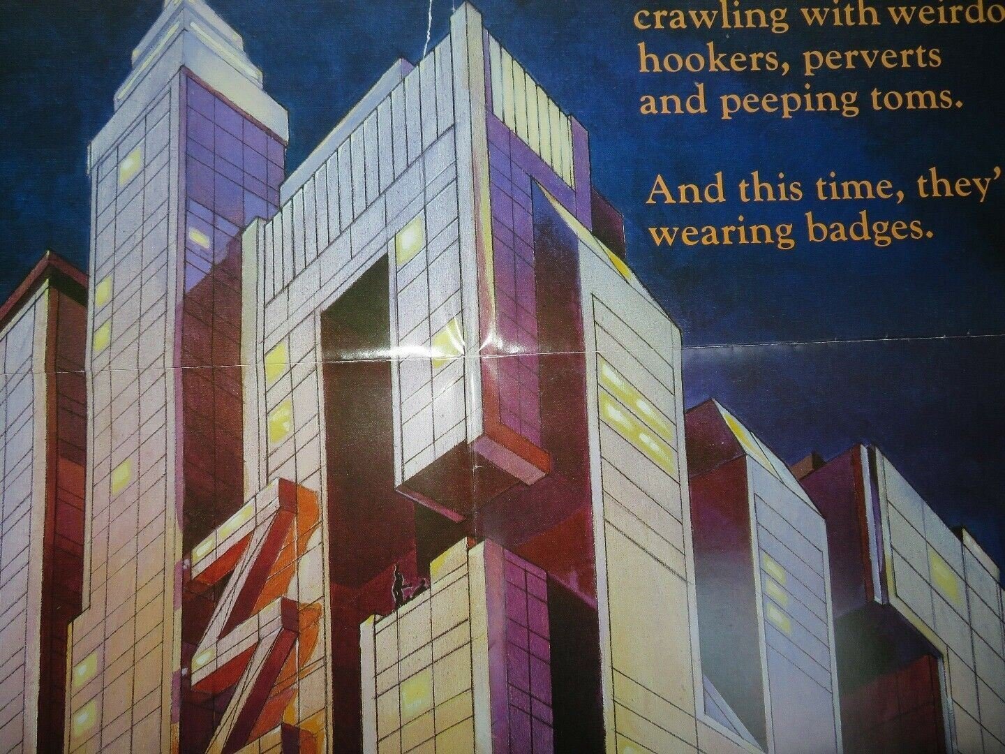 NIGHT PATROL US ONE SHEET POSTER LINDA BLAIR PAT PAULSEN 1984 Movie posters