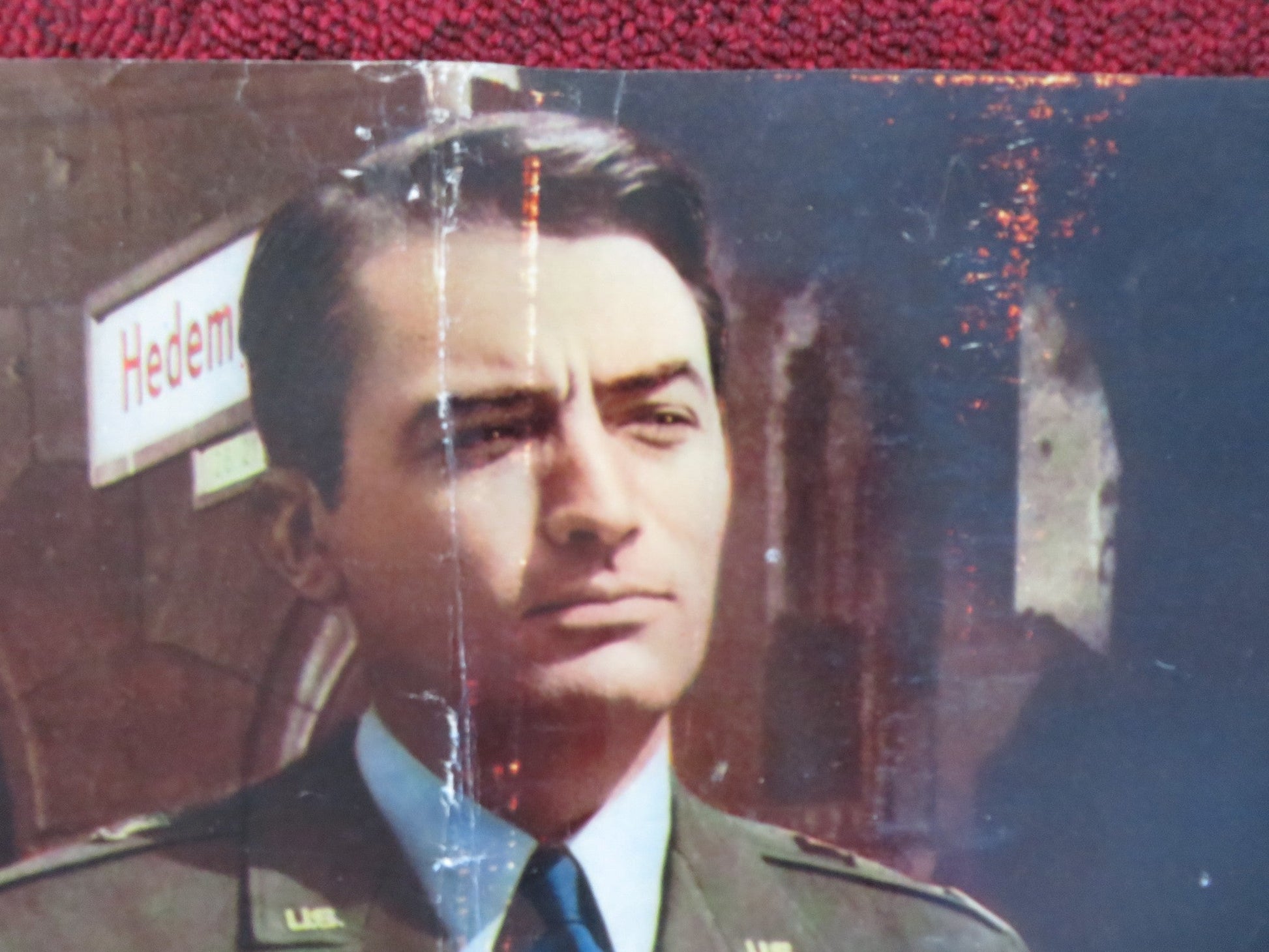 NIGHT PEOPLE ITALIAN FOTOBUSTA POSTER GREGORY PECK BRODERICK CRAWFORD 1954 Rendezvous Cinema Movie posters