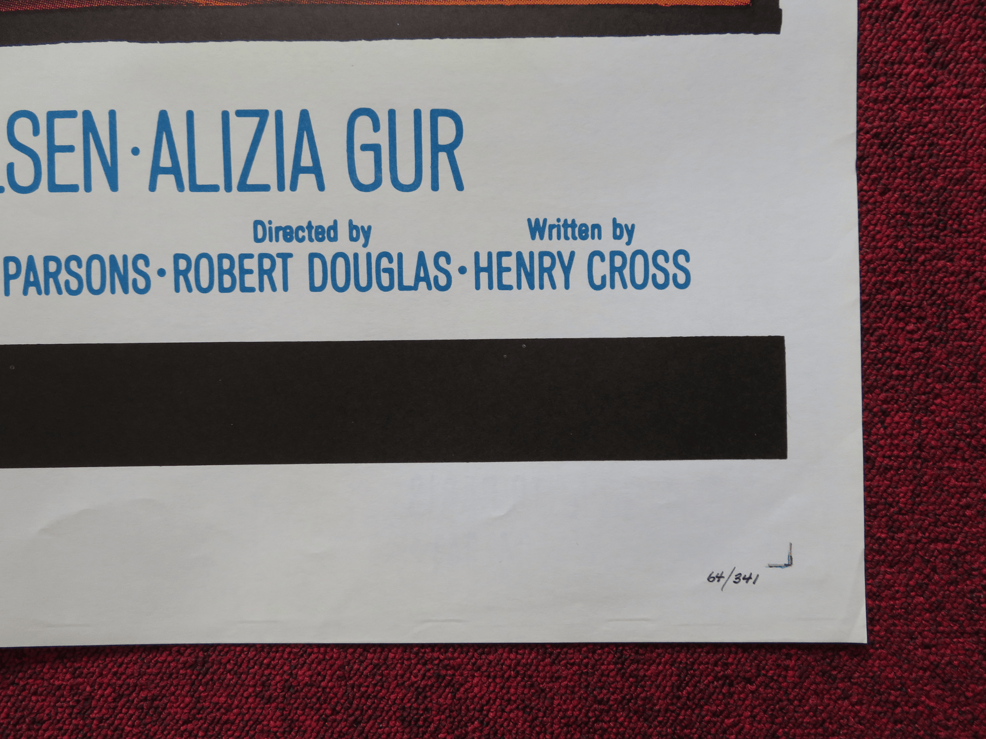 NIGHT TRAIN TO PARIS FOLDED US ONE SHEET POSTER LESLIE NIELSEN ALIZA GUR 1964 Rendezvous Cinema Movie posters