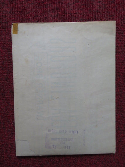 NIGHT UNTO NIGHT FOLDED US ONE SHEET POSTER RONALD REGAN VIVECA LINDFORS 1949 Movie posters