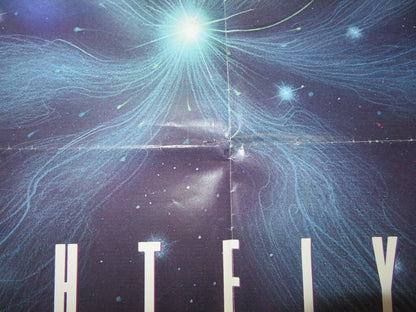 NIGHTFLYER FOLDED US ONE SHEET POSTER MICHAEL PRAED JOHN STANDING 1987 Movie posters