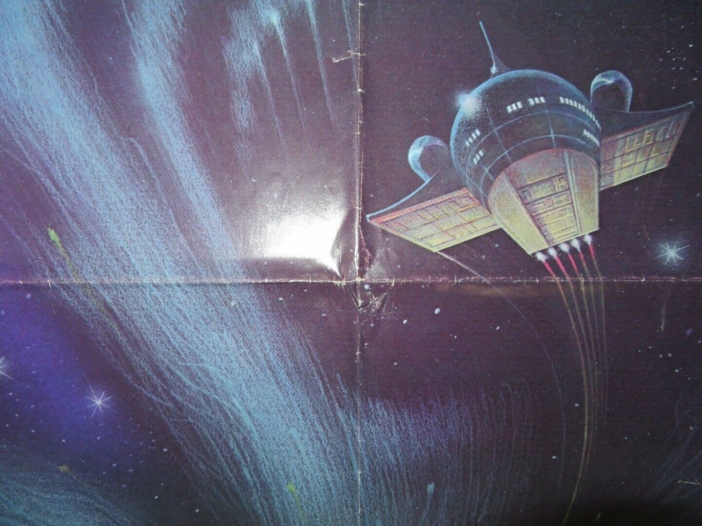 NIGHTFLYER FOLDED US ONE SHEET POSTER MICHAEL PRAED JOHN STANDING 1987 Movie posters