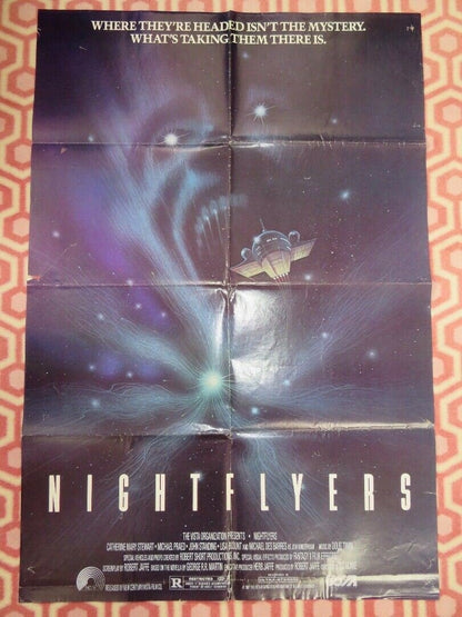 NIGHTFLYER FOLDED US ONE SHEET POSTER MICHAEL PRAED JOHN STANDING 1987 Movie posters