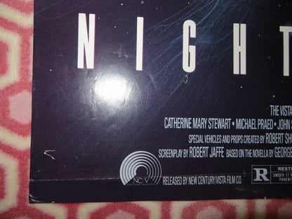 NIGHTFLYER FOLDED US ONE SHEET POSTER MICHAEL PRAED JOHN STANDING 1987 Movie posters