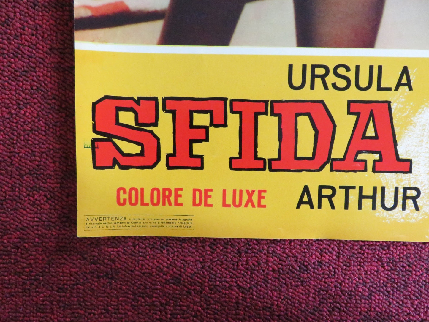 NIGHTMARE IN THE SUN - A ITALIAN FOTOBUSTA POSTER URSULA ANDRESS JOHN DEREK 1965 Rendezvous Cinema Movie posters