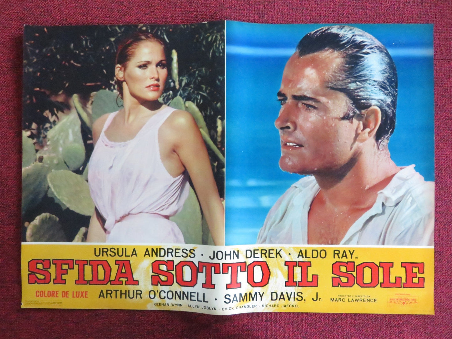 NIGHTMARE IN THE SUN - B ITALIAN FOTOBUSTA POSTER URSULA ANDRESS JOHN DEREK 1965 Rendezvous Cinema Movie posters