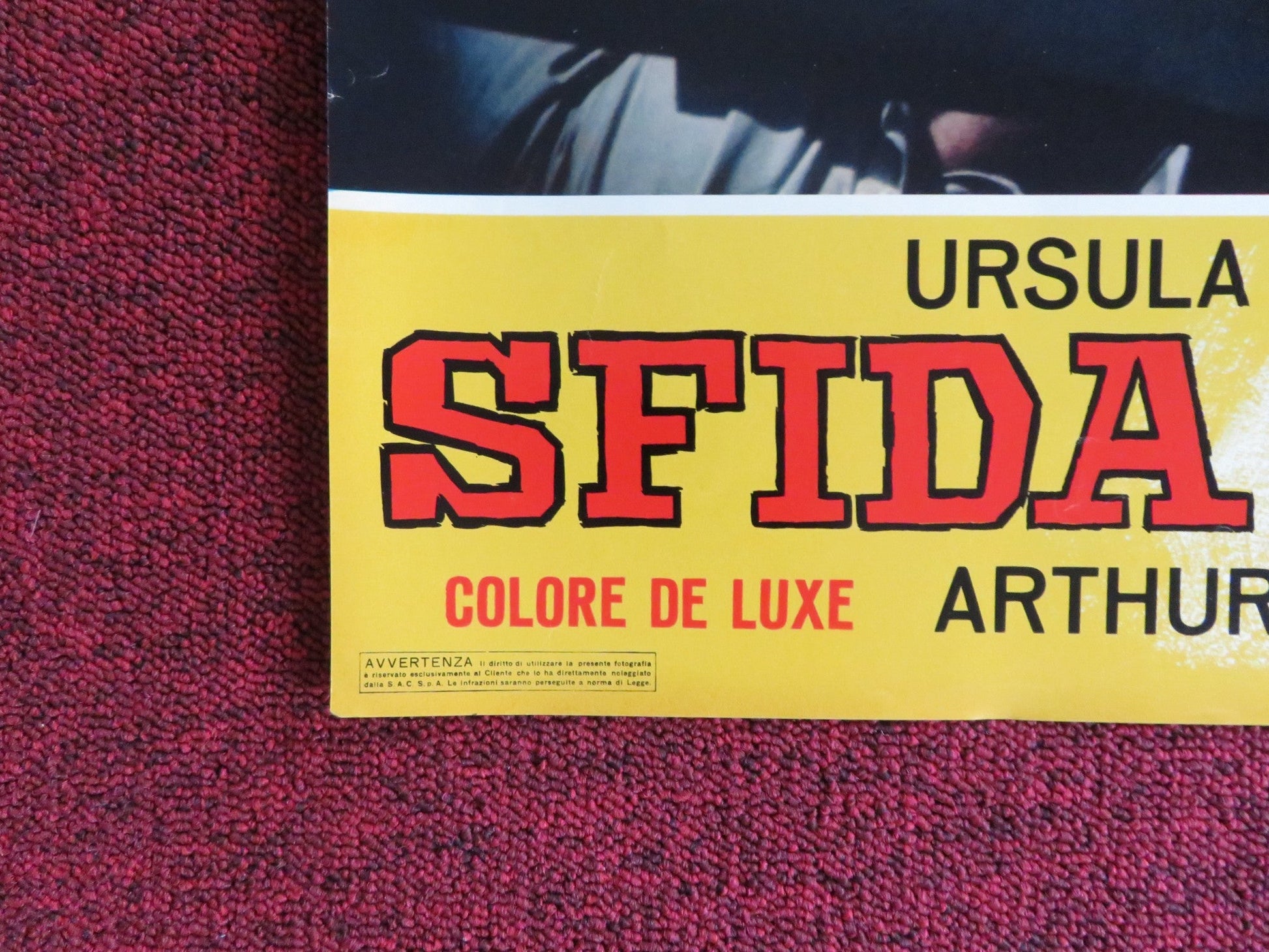 NIGHTMARE IN THE SUN - D ITALIAN FOTOBUSTA POSTER URSULA ANDRESS JOHN DEREK 1965 Rendezvous Cinema Movie posters