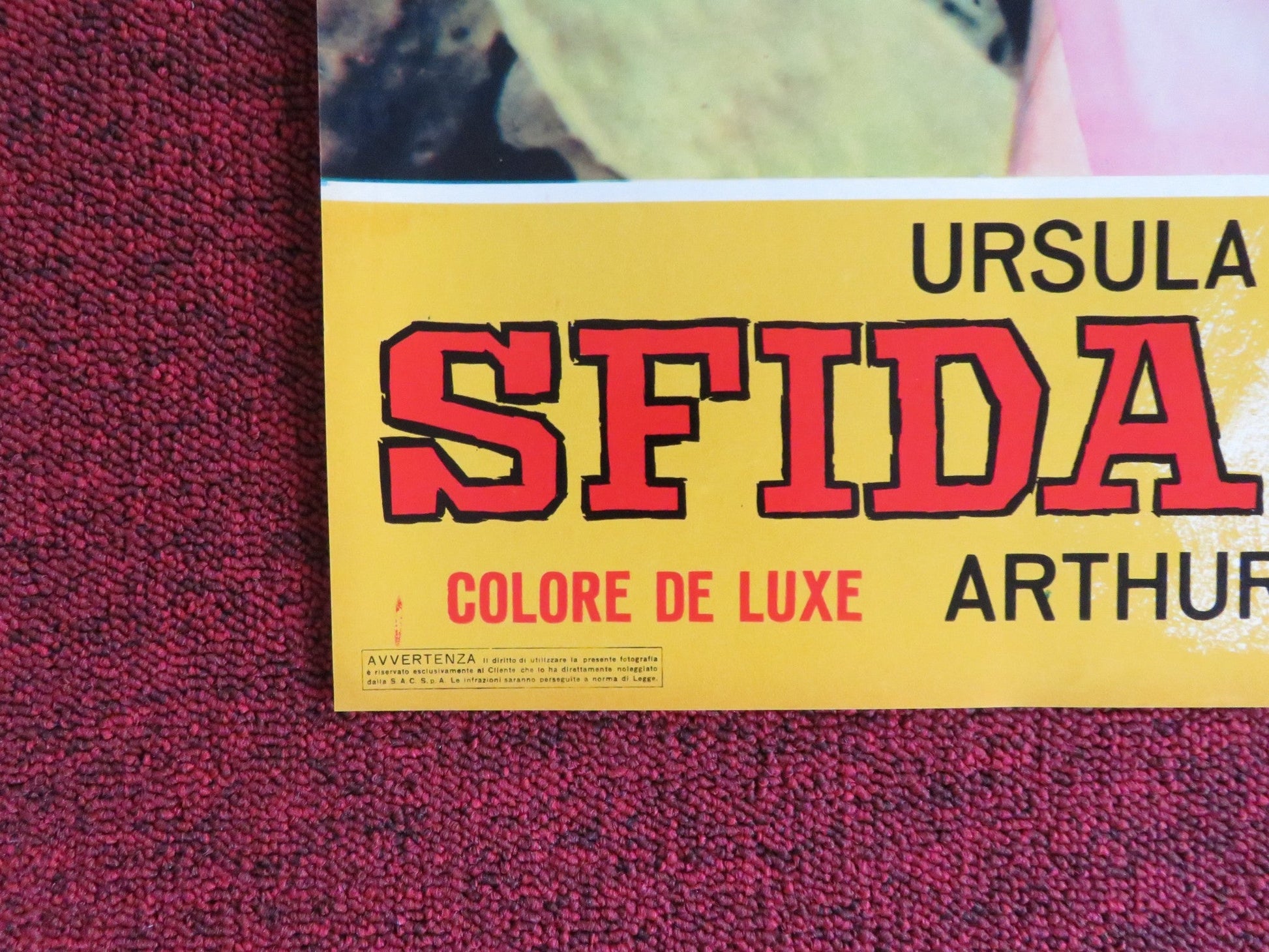 NIGHTMARE IN THE SUN - F ITALIAN FOTOBUSTA POSTER URSULA ANDRESS JOHN DEREK 1965 Rendezvous Cinema Movie posters