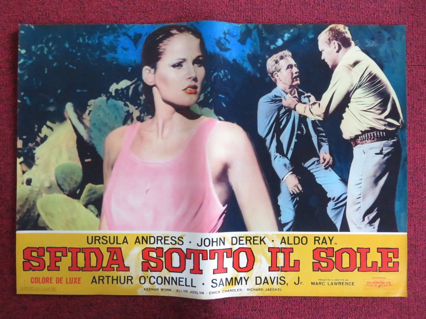 NIGHTMARE IN THE SUN - F ITALIAN FOTOBUSTA POSTER URSULA ANDRESS JOHN DEREK 1965 Rendezvous Cinema Movie posters