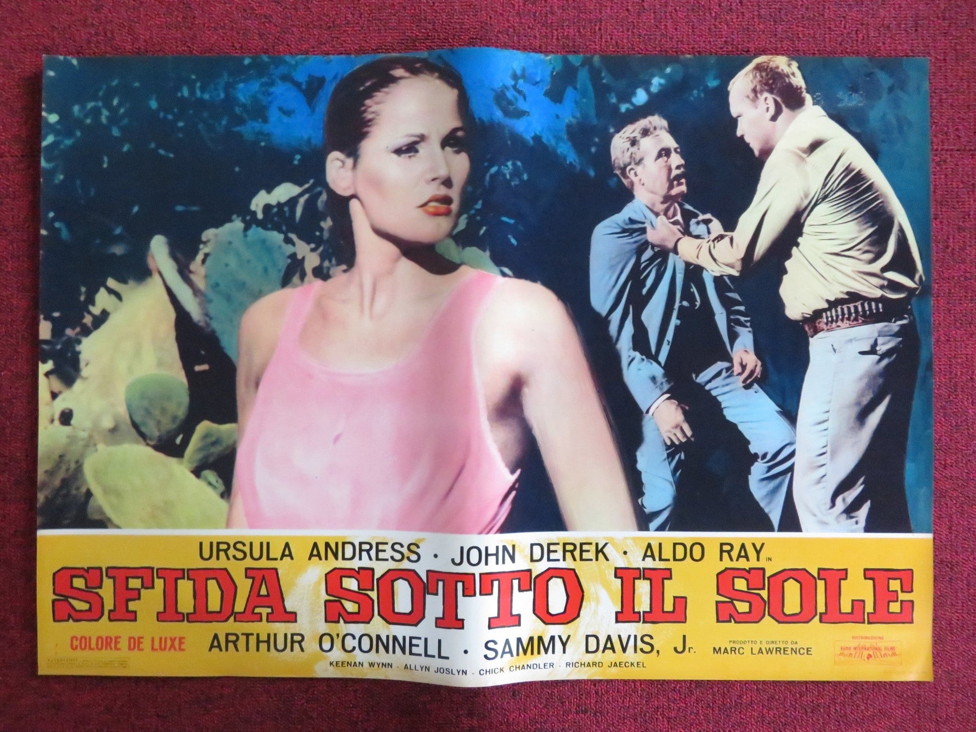 NIGHTMARE IN THE SUN - F ITALIAN FOTOBUSTA POSTER URSULA ANDRESS JOHN DEREK 1965 Rendezvous Cinema Movie posters