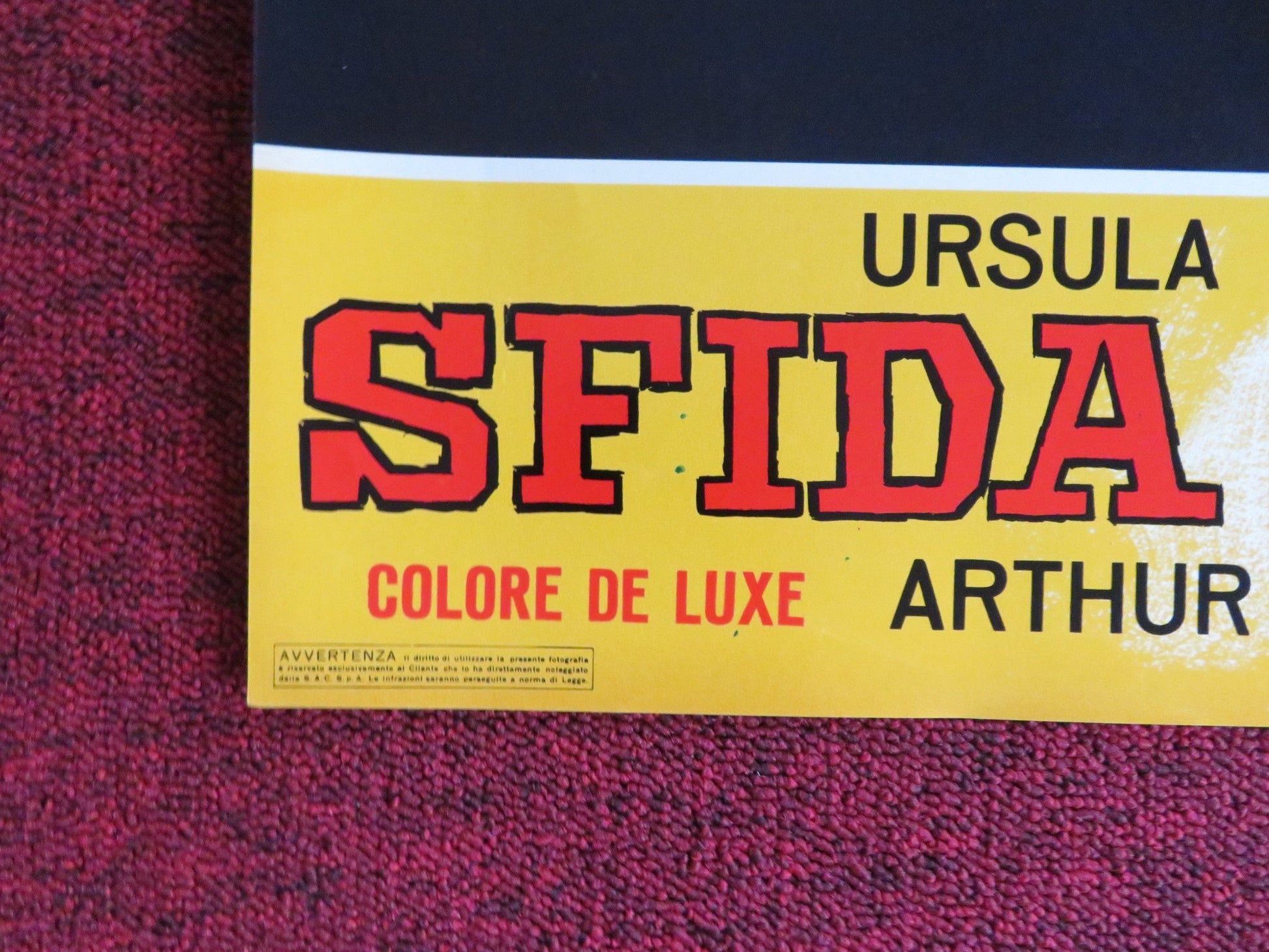 NIGHTMARE IN THE SUN - H ITALIAN FOTOBUSTA POSTER URSULA ANDRESS JOHN DEREK 1965 Rendezvous Cinema Movie posters