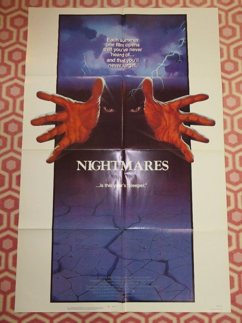 NIGHTMARES/ Stage Fright US ONE SHEET POSTER CHRISTOPHER CROWE 1983 Movie posters
