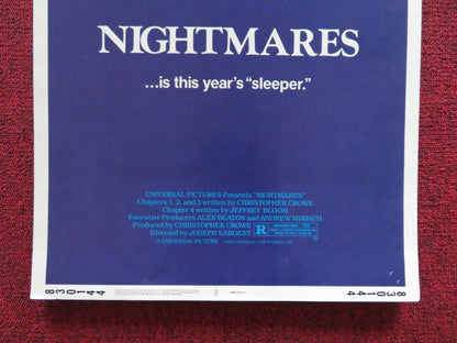 NIGHTMARES US INSERT (14"x 36") POSTER JENNY NEUMANN GARY SWEET 1983 Rendezvous Cinema Movie posters