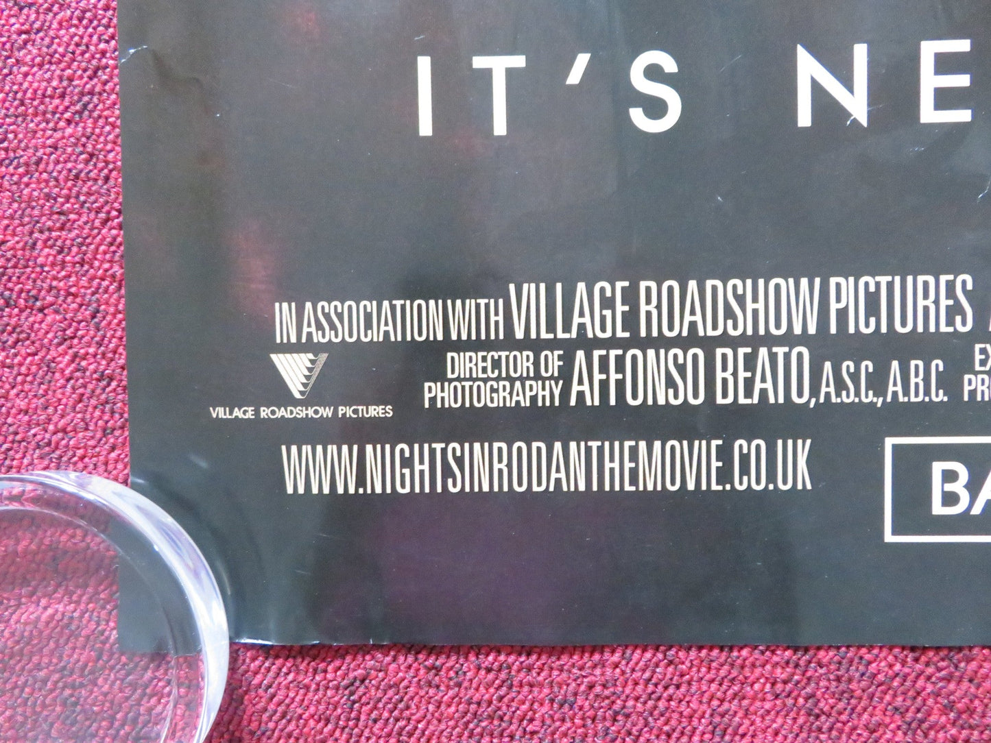 NIGHTS IN RODANTHE UK QUAD ROLLED POSTER RICHARD GERE DIANE LANE 2008 Rendezvous Cinema Movie posters