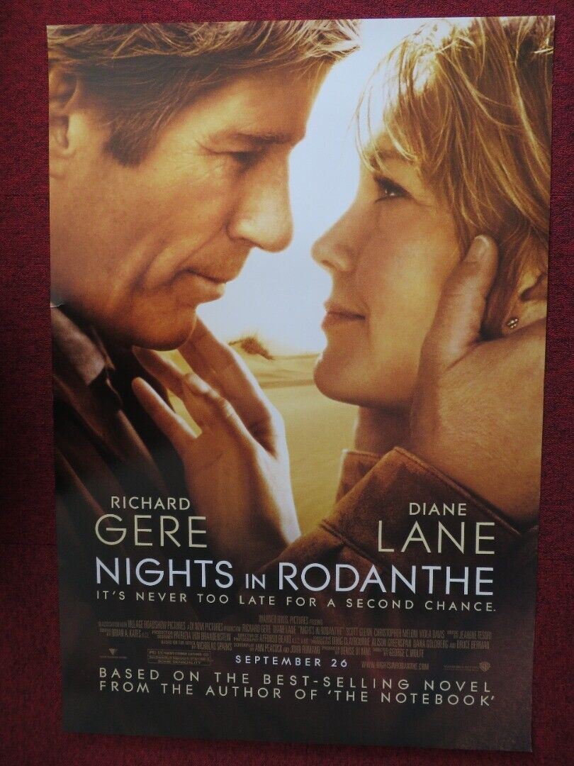 NIGHTS IN RODANTHE US ONE SHEET ROLLED POSTER RICHARD GERE DIANE LANE 2008 Movie posters