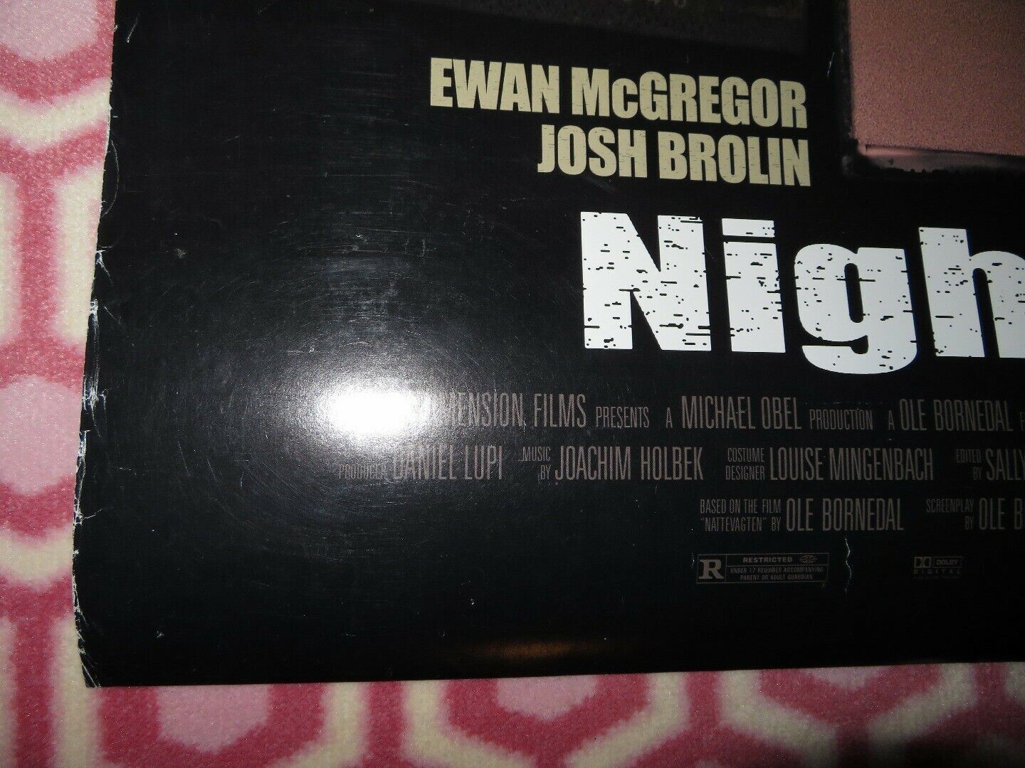 NIGHTWATCH US ONE SHEET ROLLED POSTER EWAN MCGREGOR JOSH BROLIN 1997 Movie posters