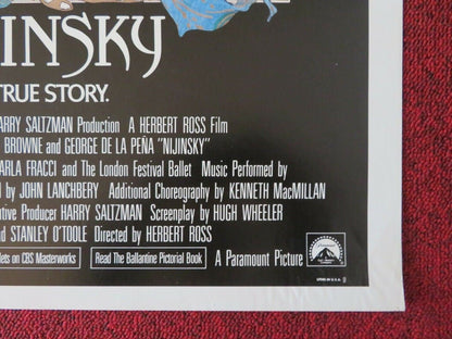 NIJINSKY US ROLLED (24"x17") POSTER ALAN BATES GEORGE DE LA PENA 1980 Movie posters