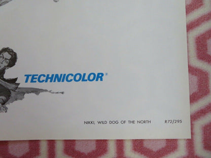 NIKKI, WILD DOG OF THE NORTH 1961/ R72 US ONE SHEET POSTER DISNEY Movie posters