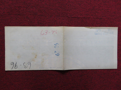 NINE HOURS TO RAMA FOLDED US ONE SHEET POSTER HORST BUCHHOLZ JOSE FERRER 1963 Movie posters