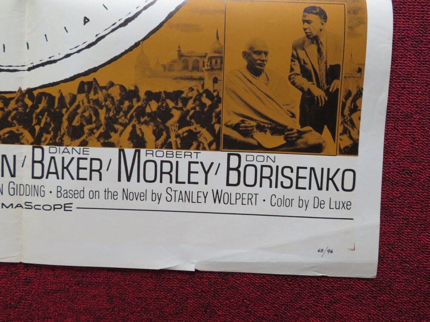 NINE HOURS TO RAMA FOLDED US ONE SHEET POSTER HORST BUCHHOLZ JOSE FERRER 1963 Movie posters