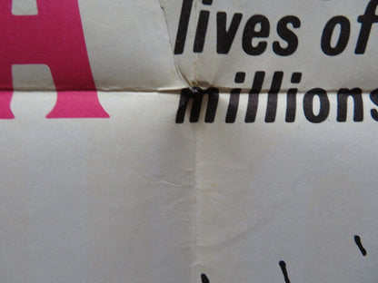 NINE HOURS TO RAMA FOLDED US ONE SHEET POSTER HORST BUCHHOLZ JOSE FERRER 1963 Movie posters