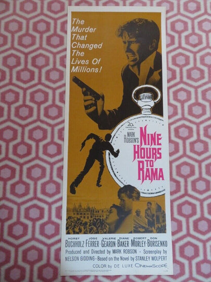 NINE HOURS TO RAMA US INSERT (14"x 36") POSTER ROBERT MORLEY 1963 Movie posters