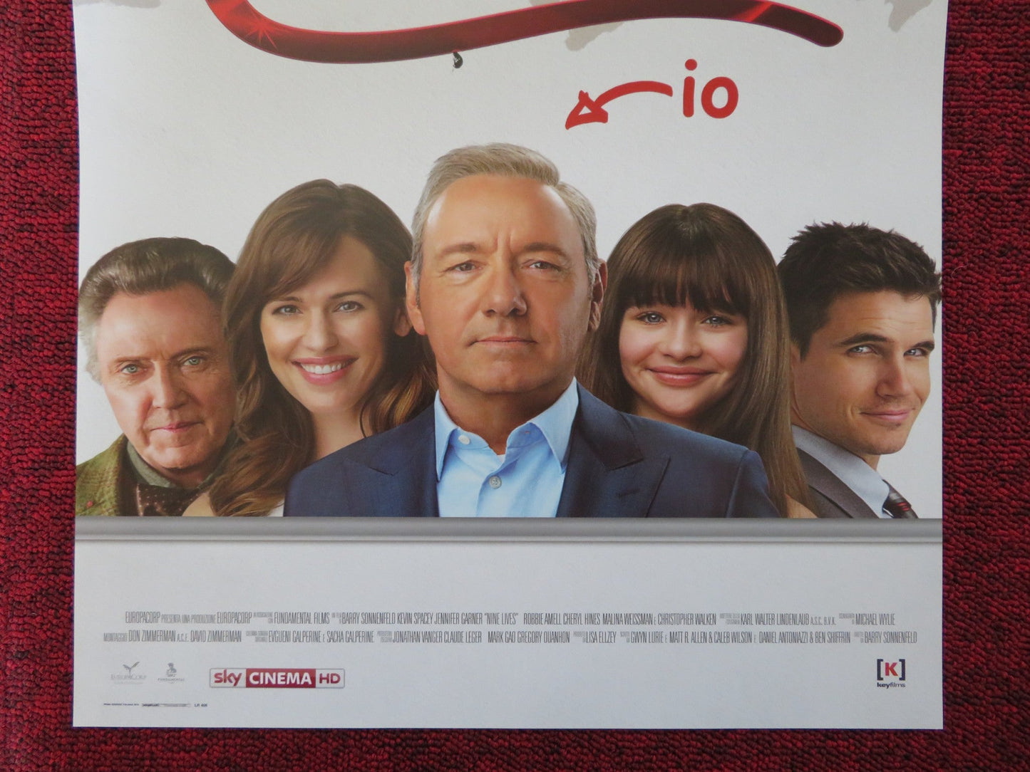 NINE LIVES ITALIAN LOCANDINA POSTER JENNIFER GARNER ROBBIE AMELL 2016 Rendezvous Cinema Movie posters