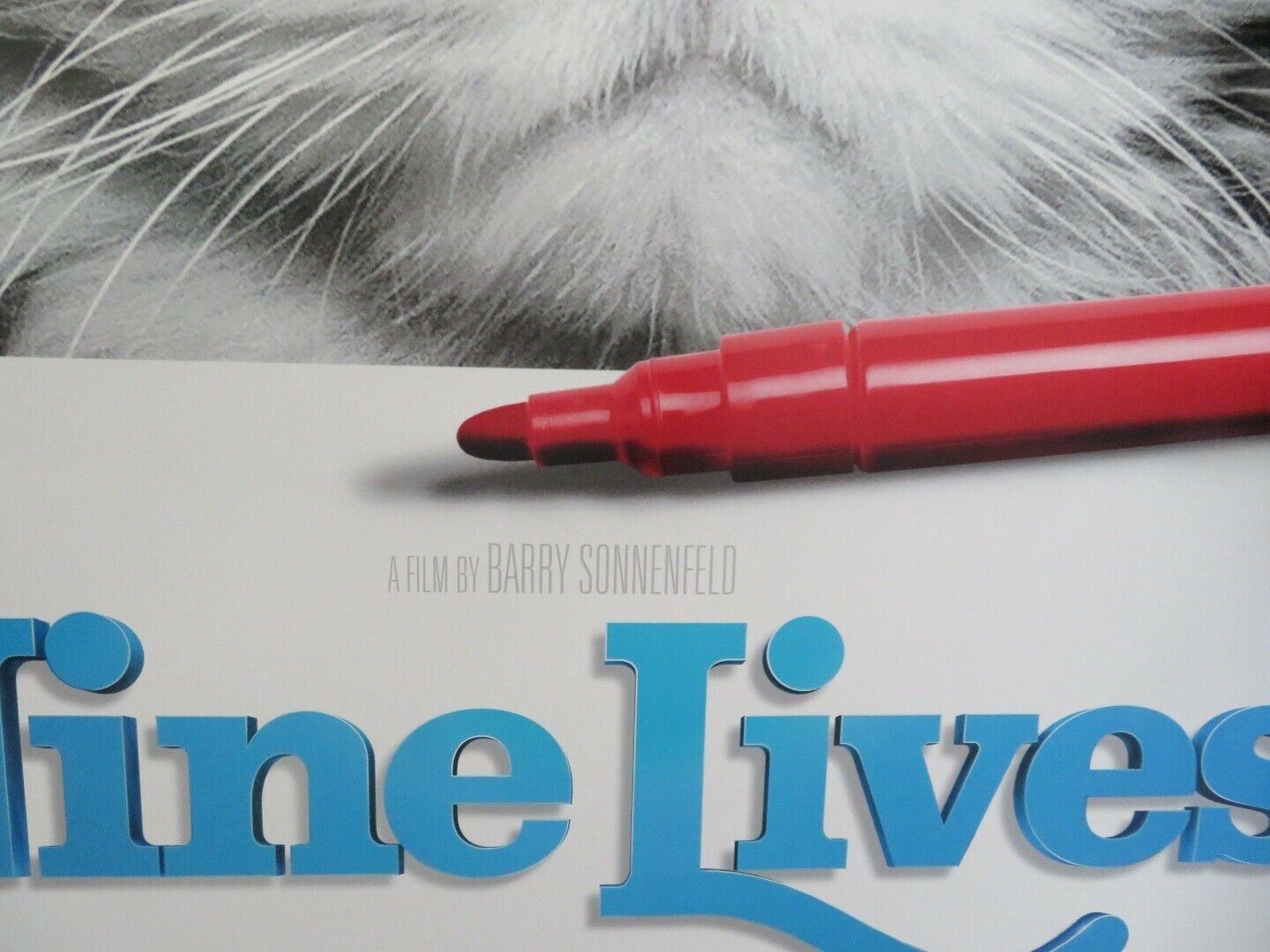 NINE LIVES US ONE SHEET ROLLED POSTER JENNIFER GARNER KEVIN SPACEY 2016 Movie posters