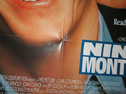 NINE MONTHS - VERSON B ONE SHEET POSTER FOLDED HUGE GRANT CHRIS COLUMBUS 1995 Movie posters