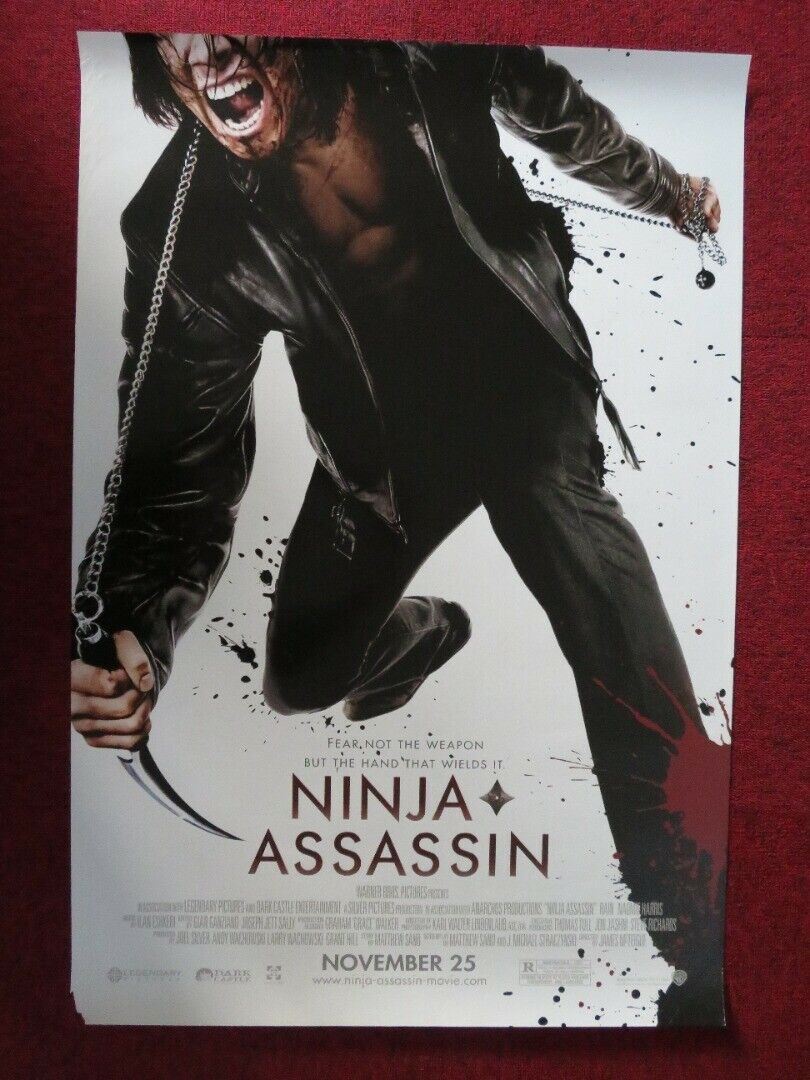 NINJA ASSASSIN US ONE SHEET ROLLED POSTER RAIN 2009 Movie posters