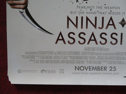 NINJA ASSASSIN US ONE SHEET ROLLED POSTER RAIN 2009 Movie posters
