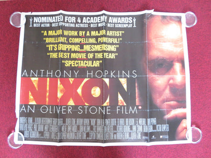 NIXON UK QUAD (30"x 40") ROLLED POSTER ANTHONY HOPKINS JOAN ALLEN 1995 Rendezvous Cinema Movie posters