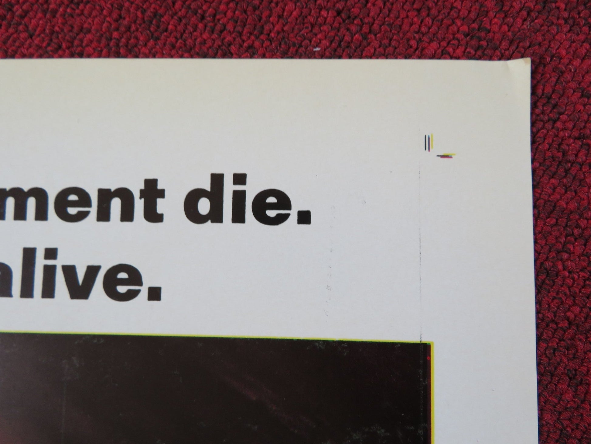 NO BLADE OF GRASS - STYLE B FOLDED US ONE SHEET POSTER NIGEL DAVENPORT 1971 Rendezvous Cinema Movie posters