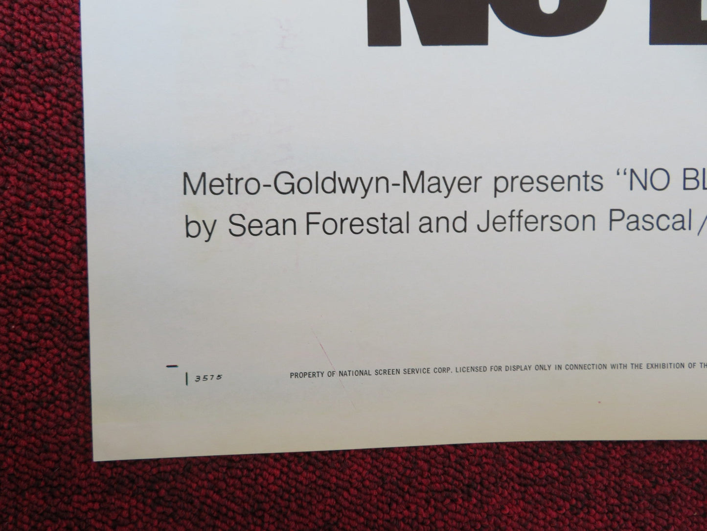 NO BLADE OF GRASS - STYLE B FOLDED US ONE SHEET POSTER NIGEL DAVENPORT 1971 Rendezvous Cinema Movie posters