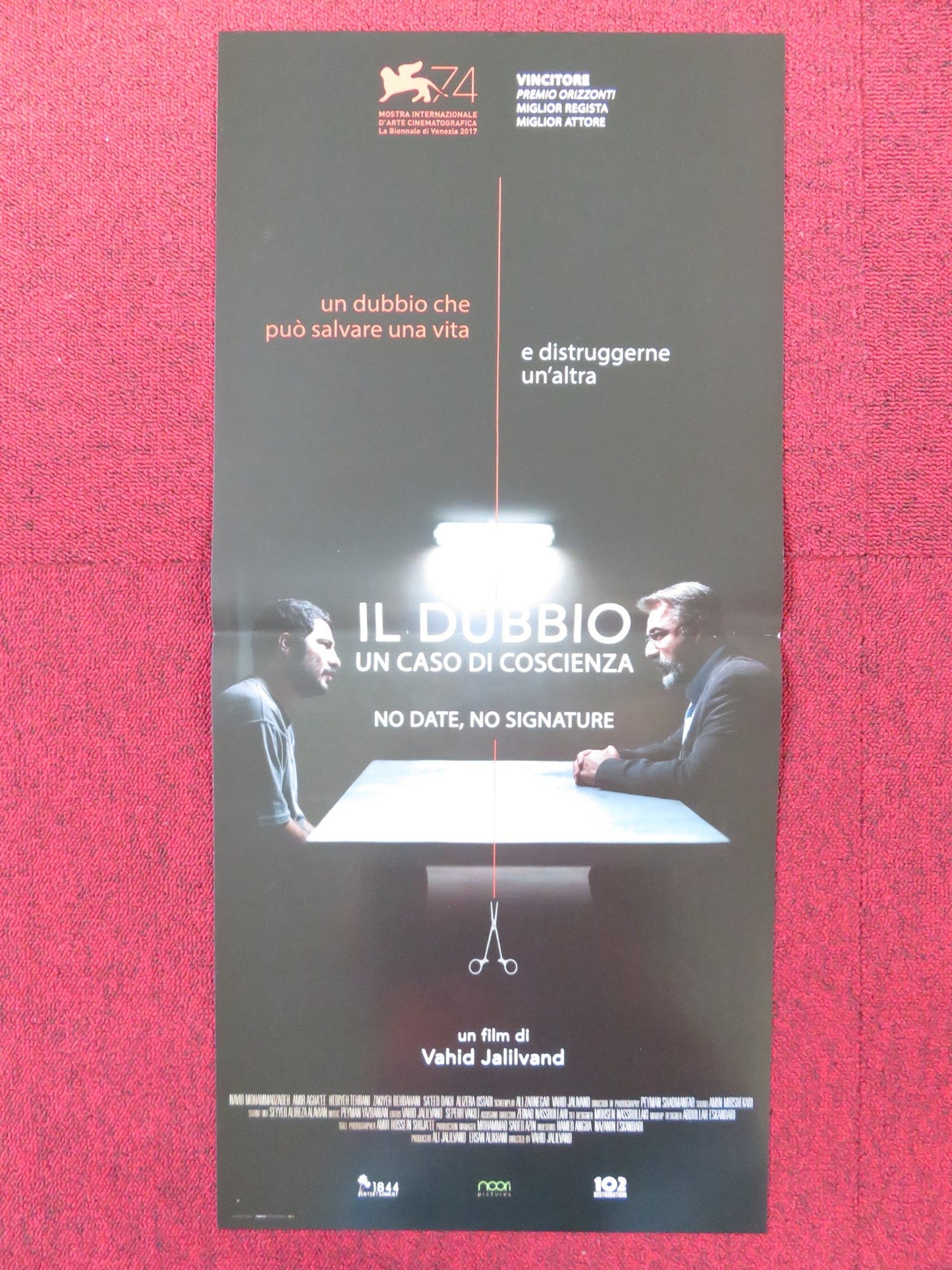 NO DATE, NO SIGNATURE ITALIAN LOCANDINA POSTER NAVID MOHAMMADZADEH 2017 Rendezvous Cinema Movie posters