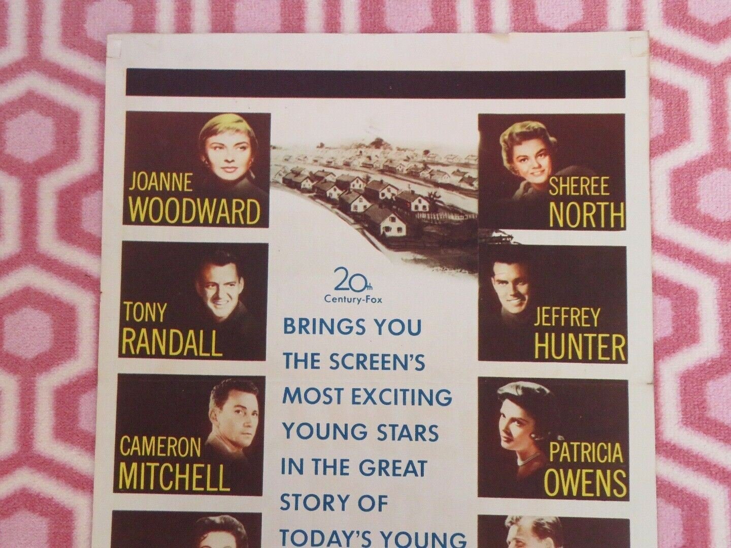 NO DOWN PAYMENT US INSERT (14"x 36") POSTER JOANNE WOODWARD SHEREE NORTH 1957 Movie posters